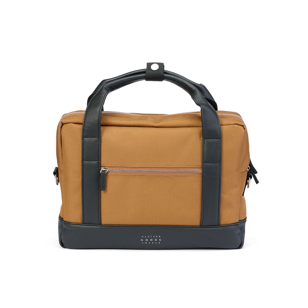 bicycle bag urban briefcase toffee front